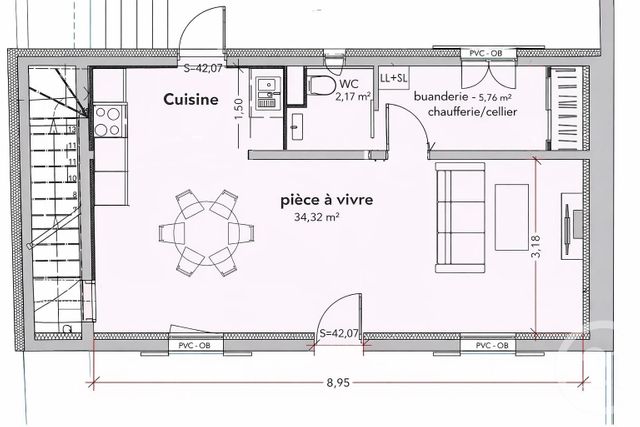maison à louer - 4 pièces - 90.0 m2 - ST MAUR DES FOSSES - 94 - ILE-DE-FRANCE - Century 21 La Pie